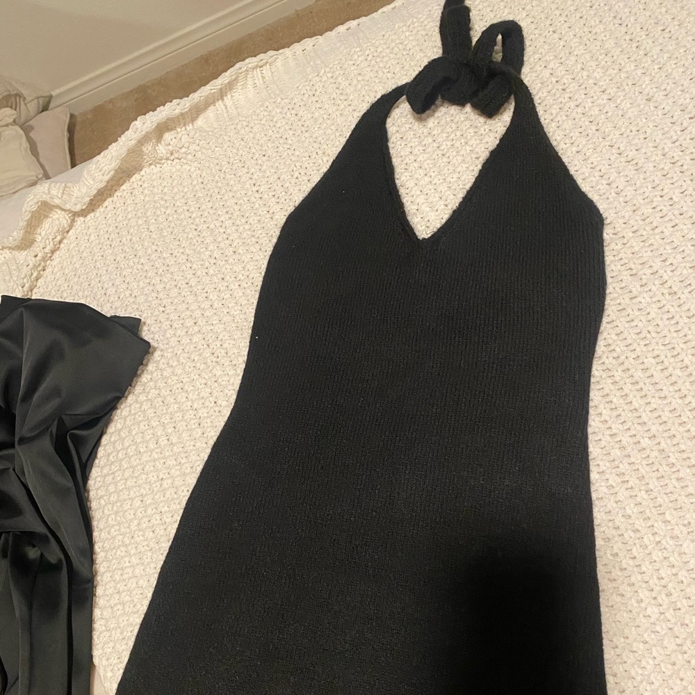 halter tie dress